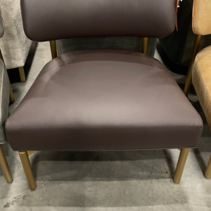 Luxurious Mitchell Gold + Bob Williams Remy Leather Occasional Chair from a designer chair liquidation pallet