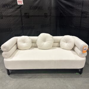 Mitchell Gold Bob Williams sofa liquidation, a luxurious 75-inch performance linen sofa.
